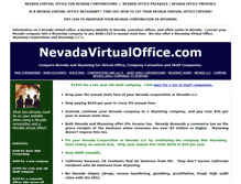 Tablet Screenshot of nevadavirtualoffice.com